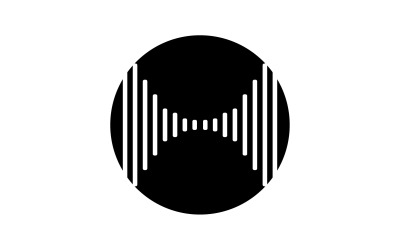 Equalizer Wave Music Sound Logo  Symbol Vector V25
