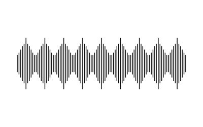 Equalizzatore Wave Music Sound Logo Symbol Vector V12