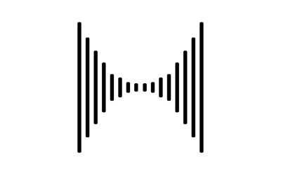 Equalizzatore Wave Music Sound Logo Symbol Vector V23