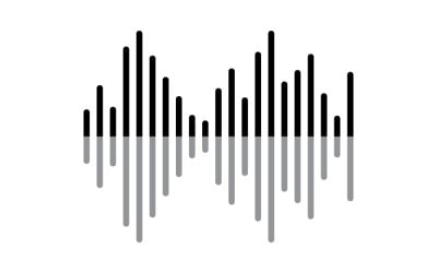均衡器音乐声音标志符号矢量 V16