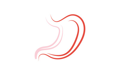 Mide Bakımı Logo Tasarımları Konsept Vektör Çizim V2