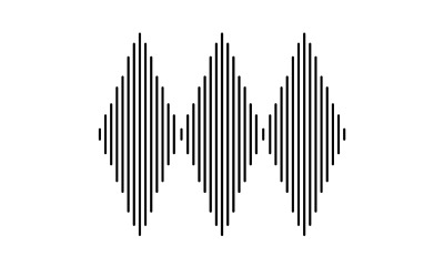 Musique Vector Logo Icône Égaliseur Modèle Conception Logo V18