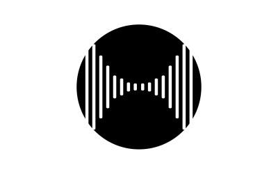 Musique Vector Logo Icône Égaliseur Modèle Conception Logo V25