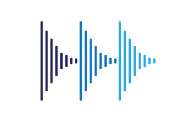 Musique Vector Logo Icône Égaliseur Modèle Conception Logo V9