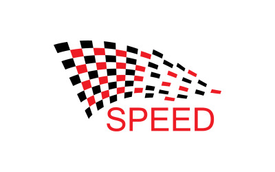 Race Flag Start Vector Logo Szablon V1