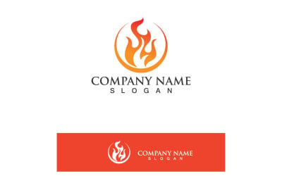 Fire Flame Ho Burn Logo A Symbol Vector V17