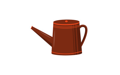 Watering can semi flat color vector object