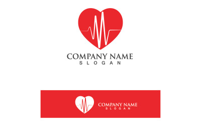 Pulse Line And Heart Beat Hospital Logo V3
