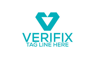 Harf V logo Tasarım Şablonu