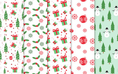 Abstracte patroonbundel voor Kerstmis