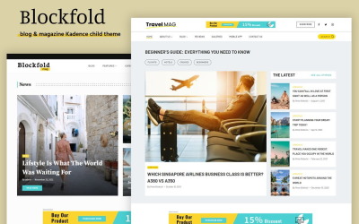Blockfold - Blog, Portfolio en Magazine WordPress Thema