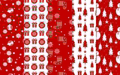 Christmas pattern bundle vector design