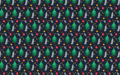 Christmas pattern decoration vector