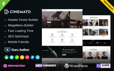 Cinemato - Motyw WordPress dla studia filmowego i twórcy filmów