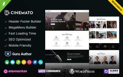 Cinemato - Tema WordPress per studi cinematografici e produttori di film