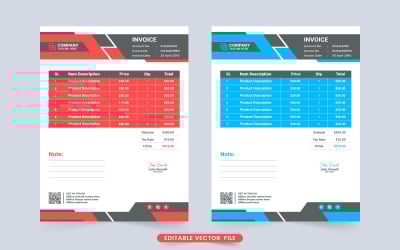 Digital business voucher template vector