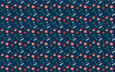 Diseño de vector de textura de patrón de Navidad