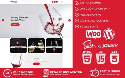 Etanol - Wine Shop тема WooCommerce WordPress