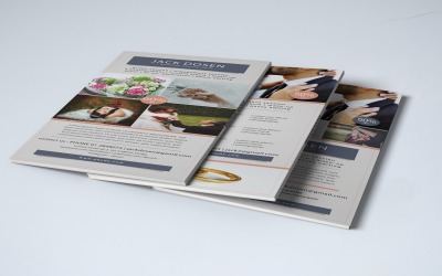 Minimaler &amp;amp; moderner Hochzeitsplaner | Gestellkartenvorlage | Event-Planer-Karte | PSD