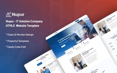 Nupur – IT Solution Company Website Template