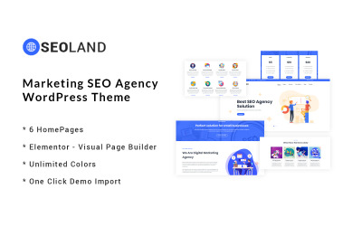 SEOLand – Digitális Marketing SEO Ügynökség WordPress téma