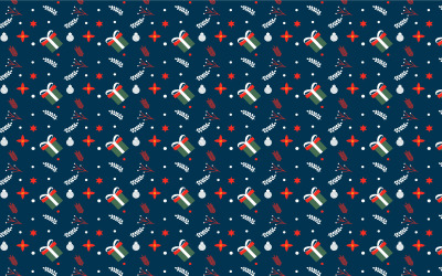 Weihnachtsnahtloser Musterdesignvektor