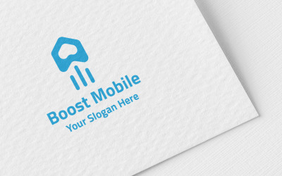 Boost Mobile - Plantilla de logotipo