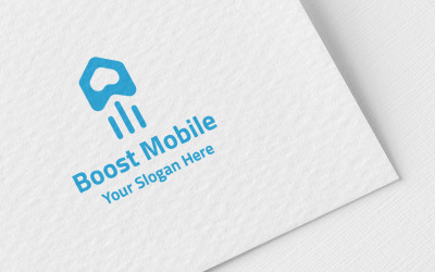 Boost Mobile - Szablon Logo