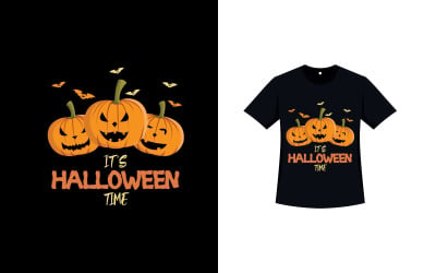 Halloween Pumpkin T-shirt Vector Design