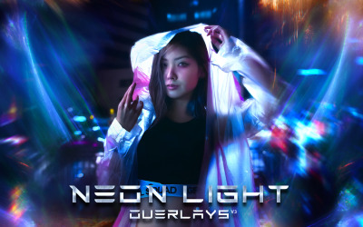 Neonlicht-Overlays-Paket v3