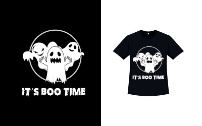 Skrämmande spöke T-shirtdesign för Halloween