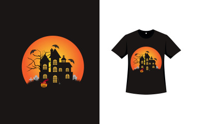 T-shirt Vector Design na Halloween