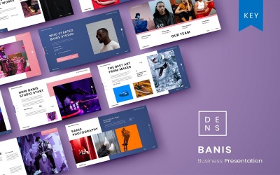 Banis – biznesowy szablon Keynote