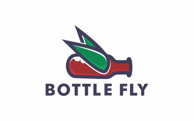 BOTTLE FLY LINE LOGO-VORLAGE