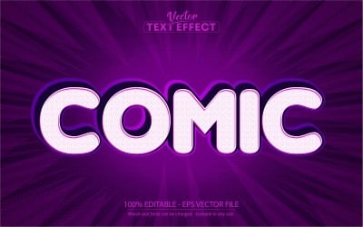 Comic - Editable Text Effect, Comic And Cartoon Text Style, Graphics Illustration