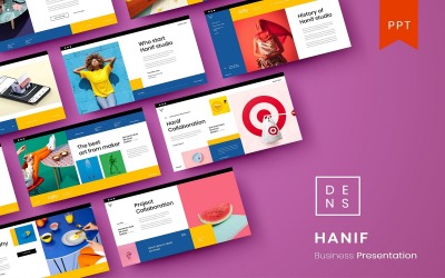 Hanif – Üzleti PowerPoint sablon