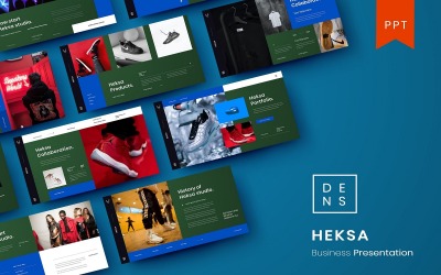 Heksa – PowerPoint-mall för företag