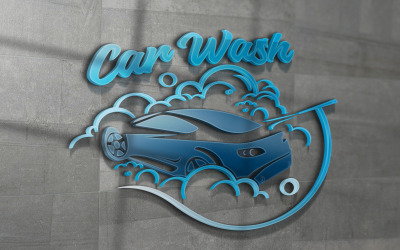 Vorlage für das Logo der Autowaschanlage