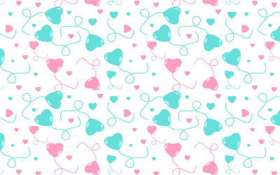 Beautiful valentine love pattern vector