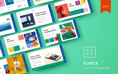 Furex – Biznes Szablony prezentacji PowerPoint
