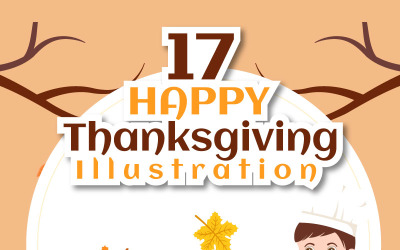 17 Happy Thanksgiving Illusztráció
