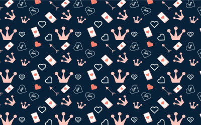 Musterhintergrunddesign für Valentinsgruß