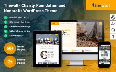 Thewall- Charity Foundation and Nonprofit WordPress Theme