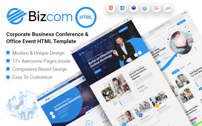 Bizcom - HTML-Vorlage für Corporate Business Office Event