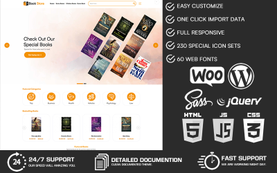 Booka - Tema WordPress WooCommerce del negozio di libri