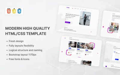 Busin Three - Modèle HTML de page de destination