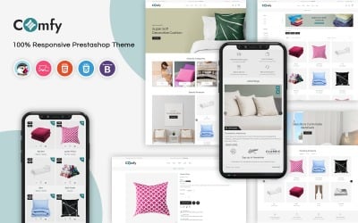 Confortável - Modelo PrestaShop responsivo para móveis