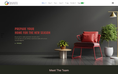 Dekorativní nábytek a interiérový design Joomla4 Template