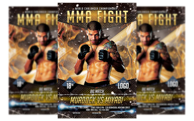 MMA Fighting Flyer Template #4