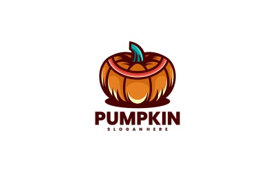 Pumpkin Simple Mascot Logo